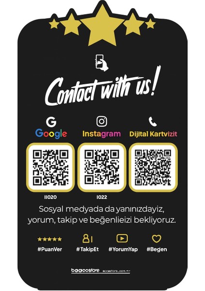 Google Yorum,ıstagram,nfc Dijital Kartvizit Pleksi Masa Üstü Standı modelleri