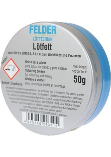 Lötfett 50 gr Lehim Pastası | Profesyonel Lehimleme Yağı | Kalaylama ve Lehimleme Için Akı