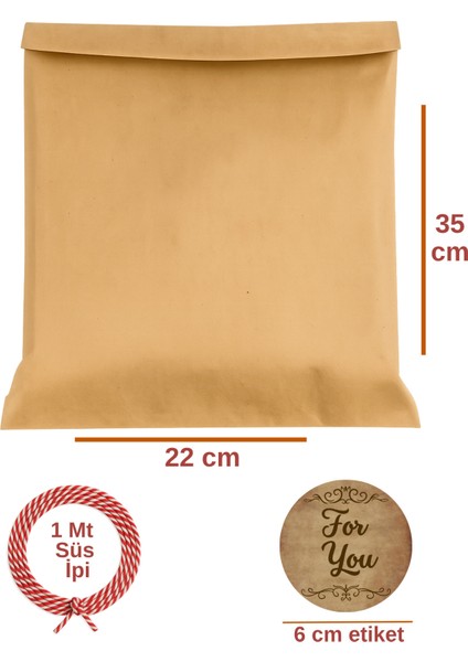 3lu Set Orta Boy Özel Gün (For You) Hediye Paketi Seti (22X35 Paket+Ip+ Etiket-6cm) fiyatları
