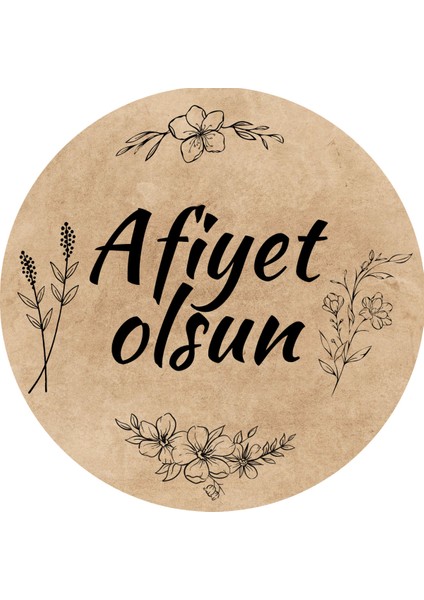 Ikili Set (Kese Kağıdı + Afiye Olsun Etiketi) 20 Adet Beslenme Poğaça Tost Sandviç Kağıdı (Etiketli) modelleri