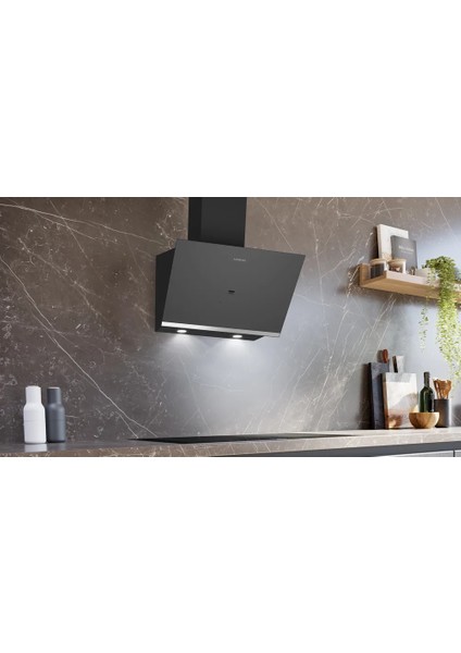 LC67KPJ70T IQ500 Duvar Tipi Davlumbaz 60 cm Clear Glass Grey Printed