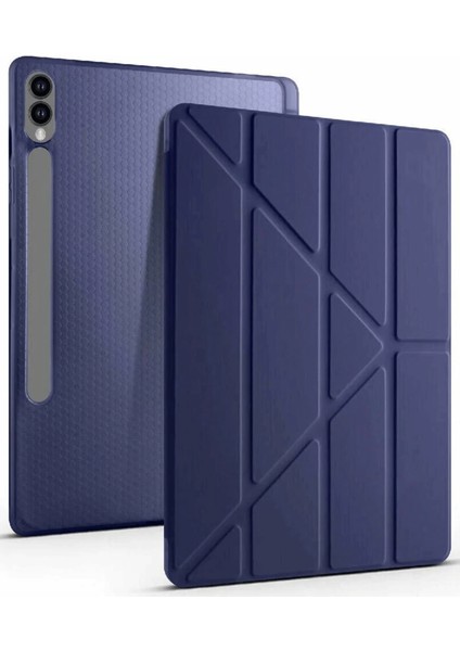Newface Samsung Galaxy X610 Tab S9 Fe Plus 12.4 Kılıf Kalemlikli Mars Tablet Kılıfı - Lacivert