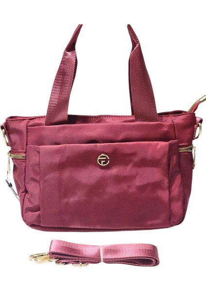 '' Küçük Boy'' Imperteks Kumaş (Çok Bölmeli) Günlük Kullanıma Uygun El-Omuz Çantası