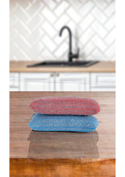 Ultra Dayanıklı Sihirli Inox Paslanmaz Telli Bulaşık Süngeri 2 Adet modelleri