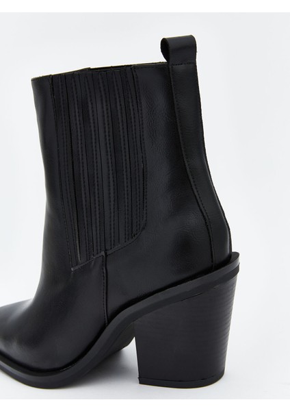 Yeni Sezon Deri Görünümlü Kadın Bot indirimleri