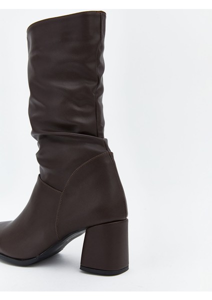 Yeni Sezon Deri Görünümlü Kadın Çizme indirimleri