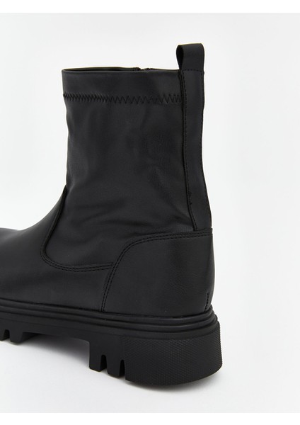 Yeni Sezon Deri Görünümlü Kadın Bot indirimleri