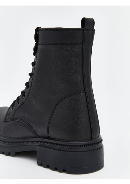 Yeni Sezon Deri Görünümlü Kadın Bot indirimleri