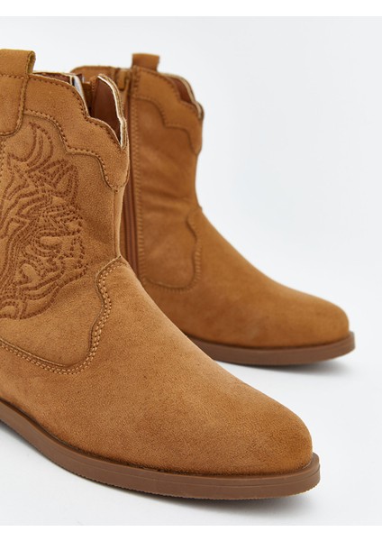 Yeni Sezon Süet Görünümlü Kız Çocuk Kovboy Bot modelleri