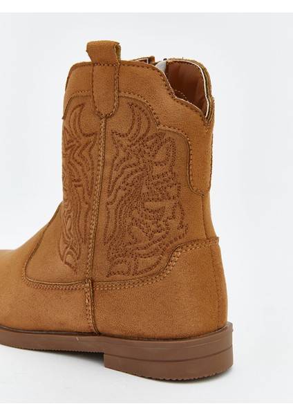 Yeni Sezon Süet Görünümlü Kız Çocuk Kovboy Bot indirimleri