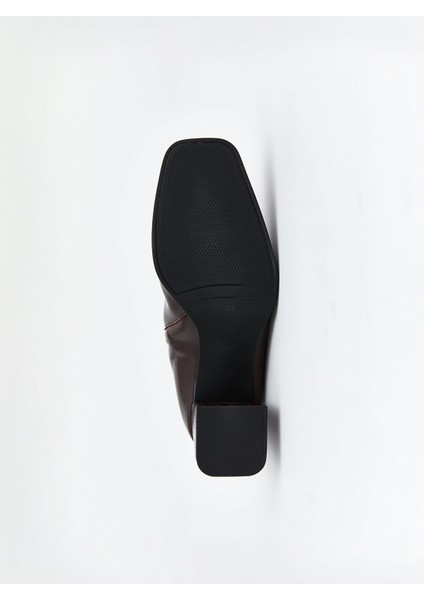 Yeni Sezon Deri Görünümlü Kadın Topuklu Bot fırsatları