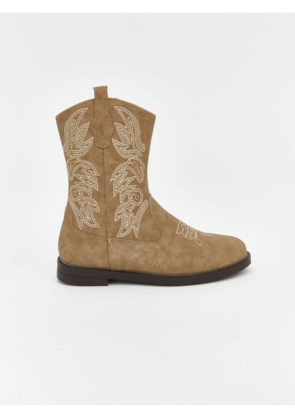 Yeni Sezon Süet Görünümlü Kız Çocuk Kovboy Bot fiyatları