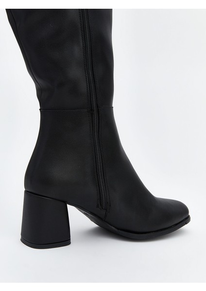 Yeni Sezon Deri Görünümlü Kadın Çizme indirimleri