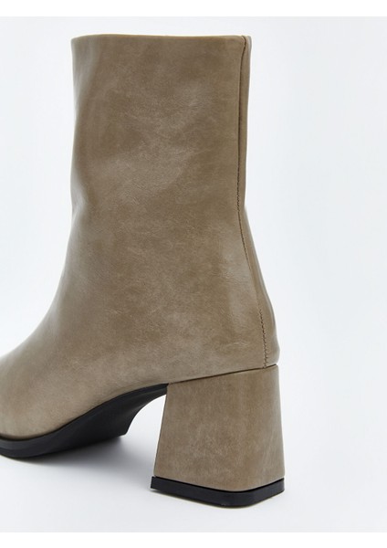 Yeni Sezon Süet Görünümlü Kadın Topuklu Bot indirimleri
