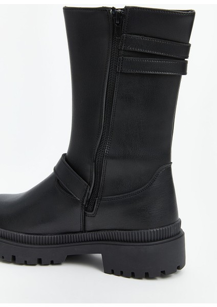 Yeni Sezon Çift Tokalı Kadın Deri Bot indirimleri