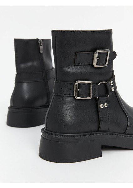 Yeni Sezon Deri Görünümlü Kadın Bot indirimleri