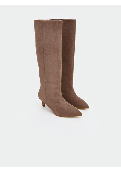 Yeni Sezon Deri Görünümlü Kadın Çizme