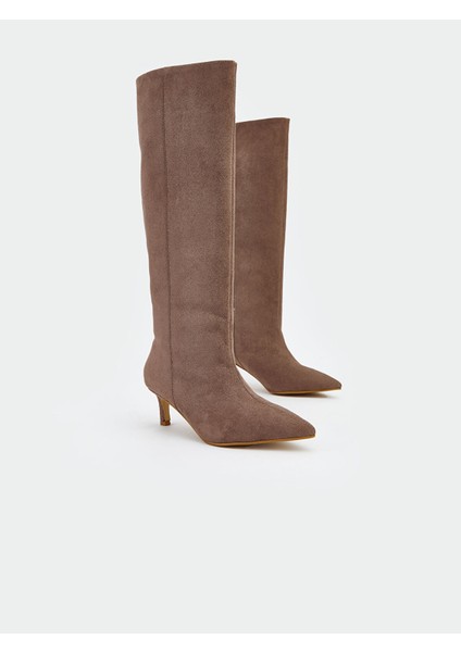 Yeni Sezon Deri Görünümlü Kadın Çizme modelleri