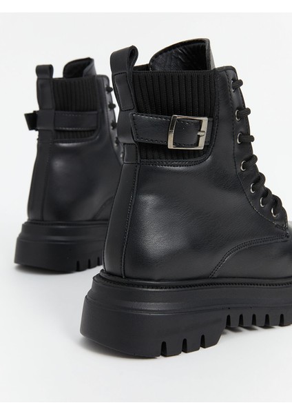 Yeni Sezon Deri Görünümlü Kadın Bot indirimleri