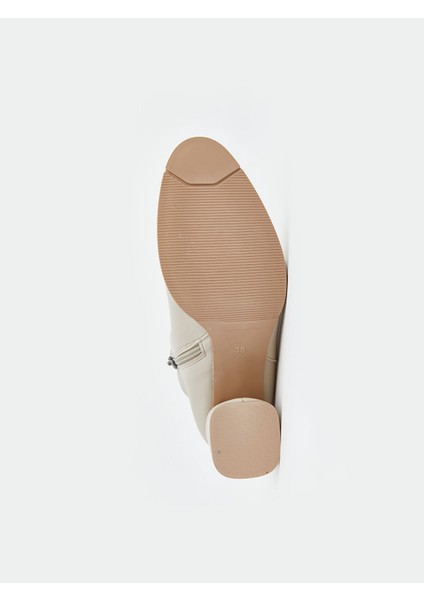 Yeni Sezon Deri Görünümlü Kadın Topuklu Bot fırsatları