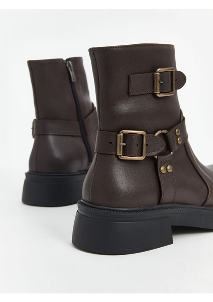 Yeni Sezon Deri Görünümlü Kadın Bot indirimleri