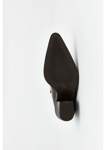 Yeni Sezon Deri Görünümlü Kadın Topuklu Bot fırsatları