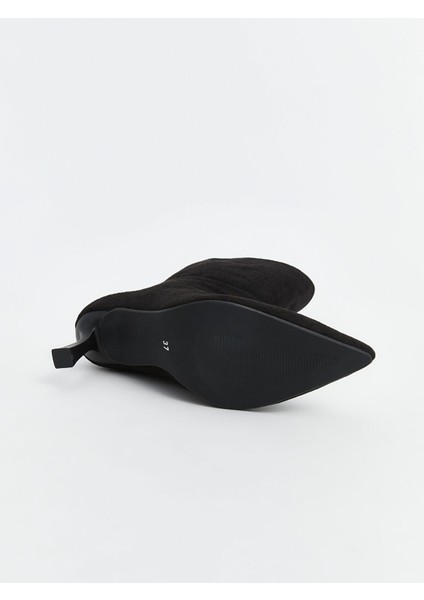 Yeni Sezon Süet Görünümlü Kadın Topuklu Bot fırsatları