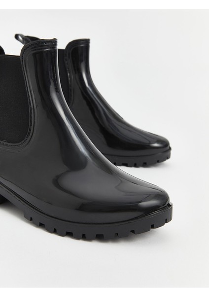 Yeni Sezon Yanları Lastikli Parlak Kadın Yağmur Botu modelleri