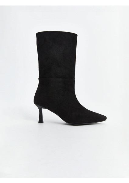 Yeni Sezon Süet Görünümlü Kadın Topuklu Bot fiyatları