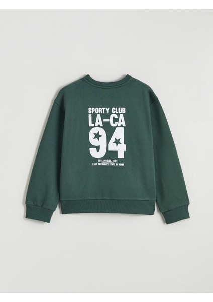 Yeni Sezon Los Angeles Baskılı Kız Çocuk Kalın Sweatshirt