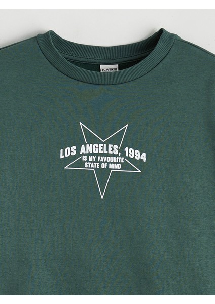 Yeni Sezon Los Angeles Baskılı Kız Çocuk Kalın Sweatshirt modelleri