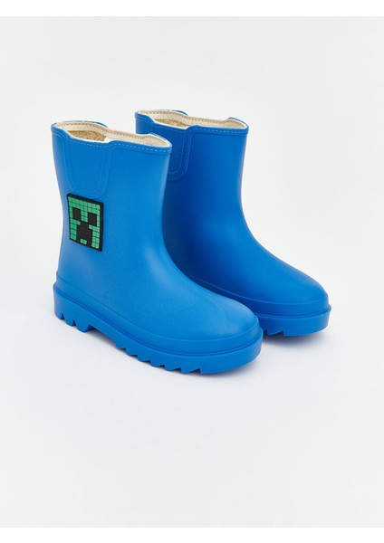 Yeni Sezon Minecraft Baskılı Erkek Çocuk Yağmur Botu