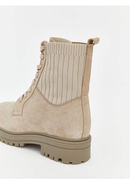 Yeni Sezon Süet Görünümlü Bağcıklı Kadın Bot fırsatları