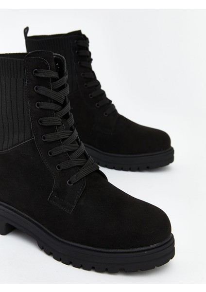 Yeni Sezon Süet Görünümlü Bağcıklı Kadın Bot modelleri