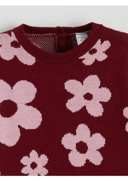 Yeni Sezon Çiçek Desenli Kız Çocuk Triko Kazak fiyatları