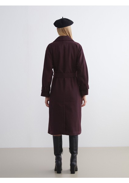 Yeni Sezon Kruvaze Yaka Kadın Kaşe Kaban indirimleri