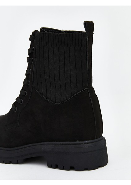 Yeni Sezon Süet Görünümlü Bağcıklı Kadın Bot indirimleri