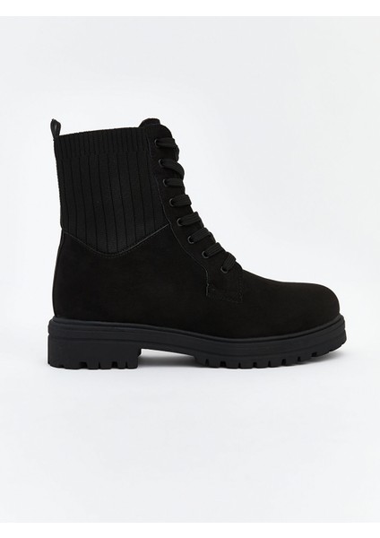 Yeni Sezon Süet Görünümlü Bağcıklı Kadın Bot fiyatları