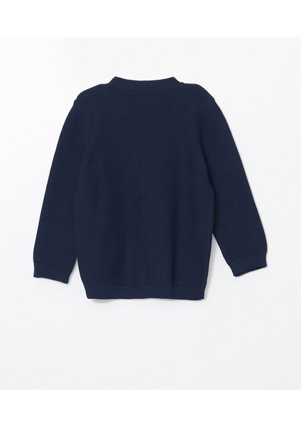 Yeni Sezon V Yaka Basic Erkek Bebek Hırka modelleri