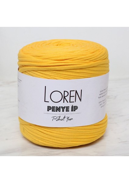 Loren Penye Kumaş El Örgü Ipi Sarı - 7 - 34277