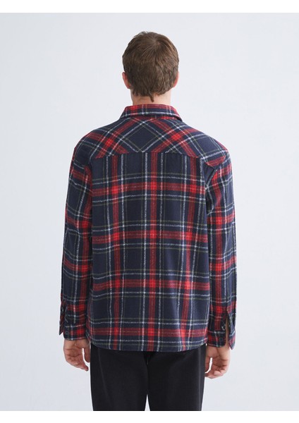 Yeni Sezon Regular Fit Uzun Kollu Ekose Erkek Oduncu Gömlek fırsatları