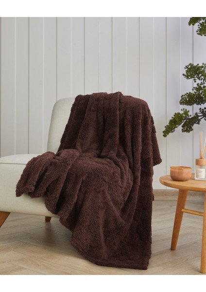 Flower Joy Koltuk Şalı 120X160 cm Kahve fiyatları