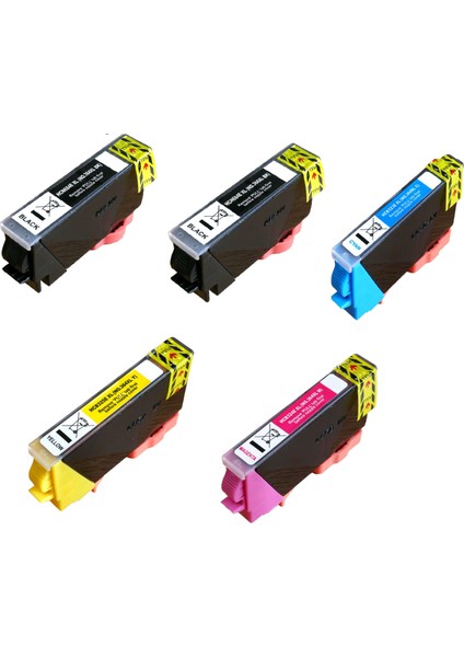 364XL (364) 7510, C5380, C6380, D5460, C310, C410 (5 Renk Set) Ithal Muadil Yüksek Kapasite Mürekkep Kartuş (Avantaj Paketi)