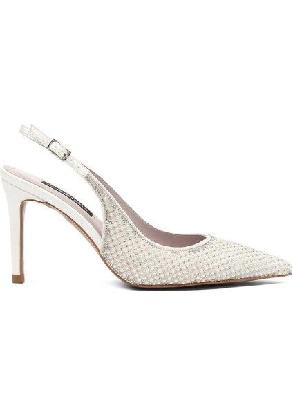 Kadın Sedef Taşlı İnce Topuklu Abiye Ayakkabı