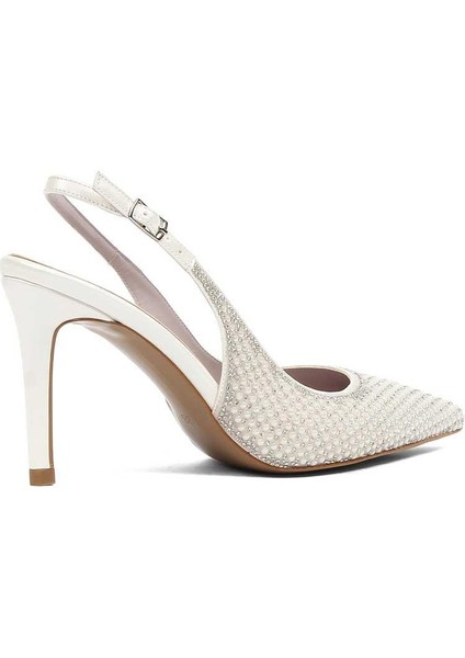 Kadın Sedef Taşlı İnce Topuklu Abiye Ayakkabı fırsatları