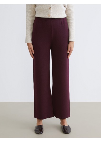 Yeni Sezon Beli Lastikli Kadın Triko Pantolon fiyatları