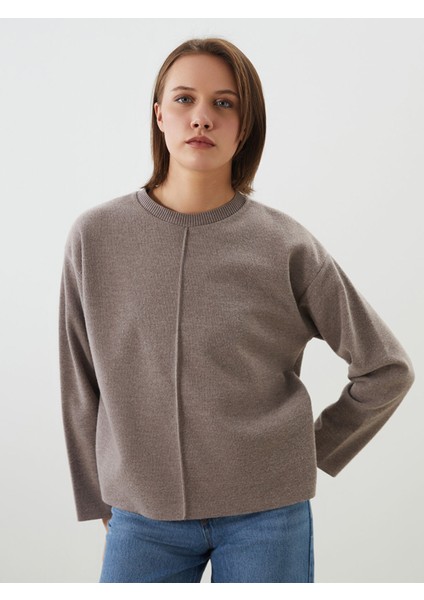 Yeni Sezon Bisiklet Yaka Kadın Triko Kazak