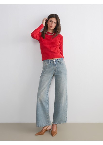 Yeni Sezon Wideleg Kadın Jean Pantolon