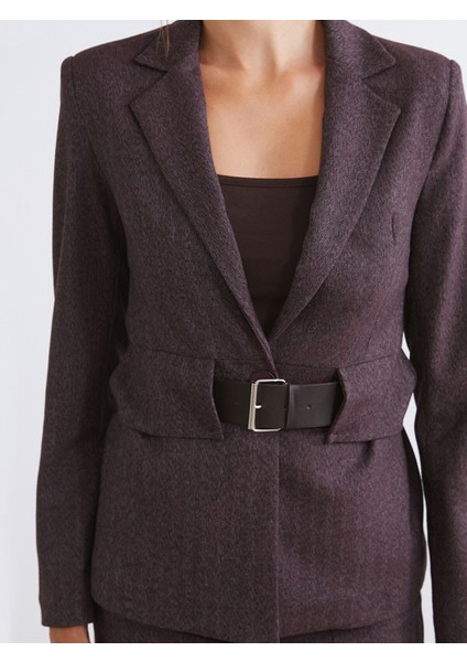 Yeni Sezon Beli Kemerli Kadın Blazer Ceket modelleri
