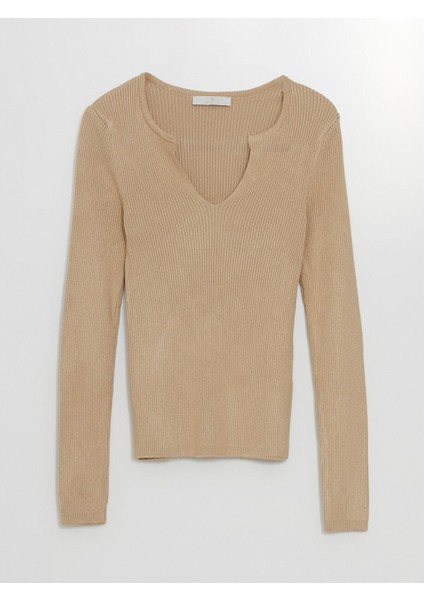 Yeni Sezon Kaçık Yaka Kadın Triko Kazak indirimleri